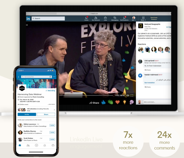 LinkedIn Live and Meeting Features