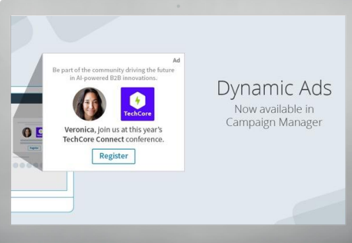 LinkedIn advertising formats: dynamic ads